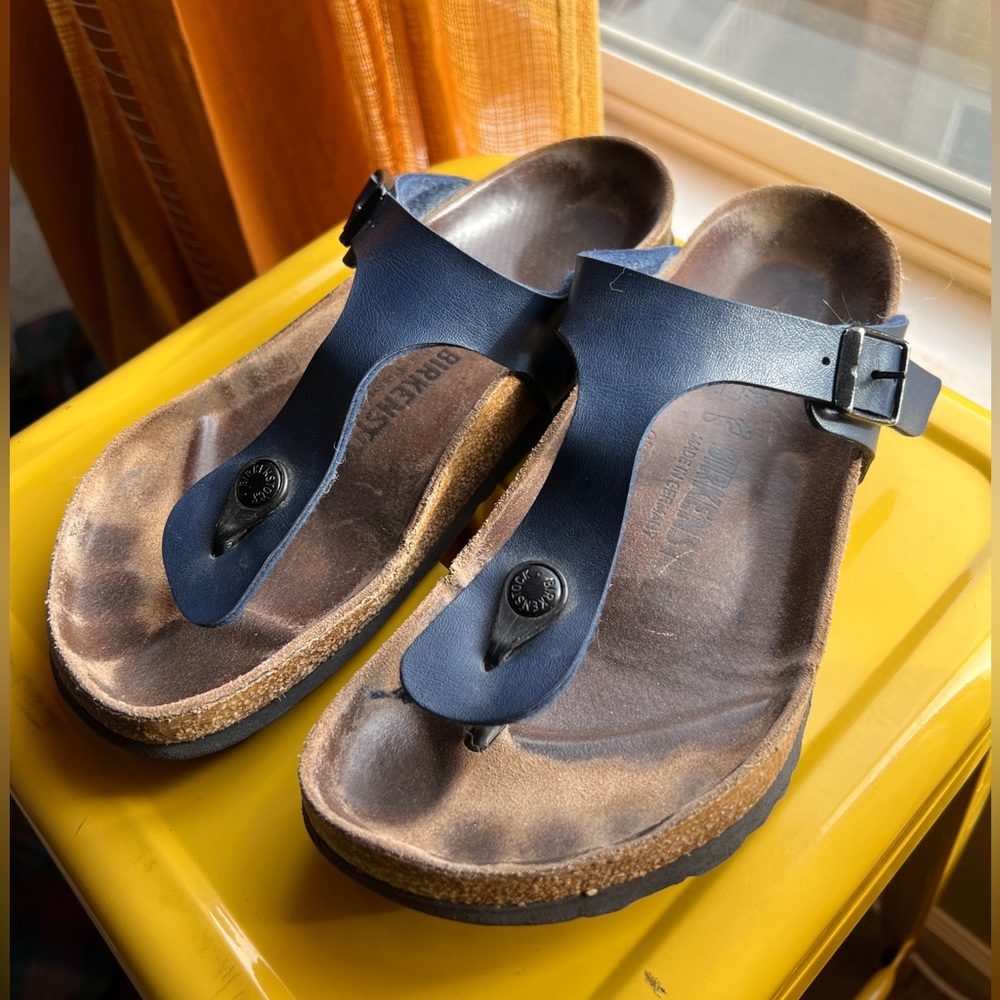 Birkenstock Gizeh Birko-Flor Blue